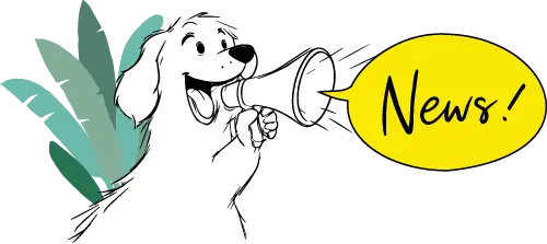Hund mit Megafon